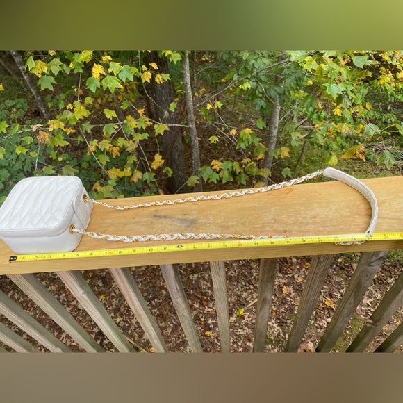 Vintage 80s Giorgio Beverly Hills Quilted Soft Leather Gold Chain Bag Handbag - Picture 9 of 10